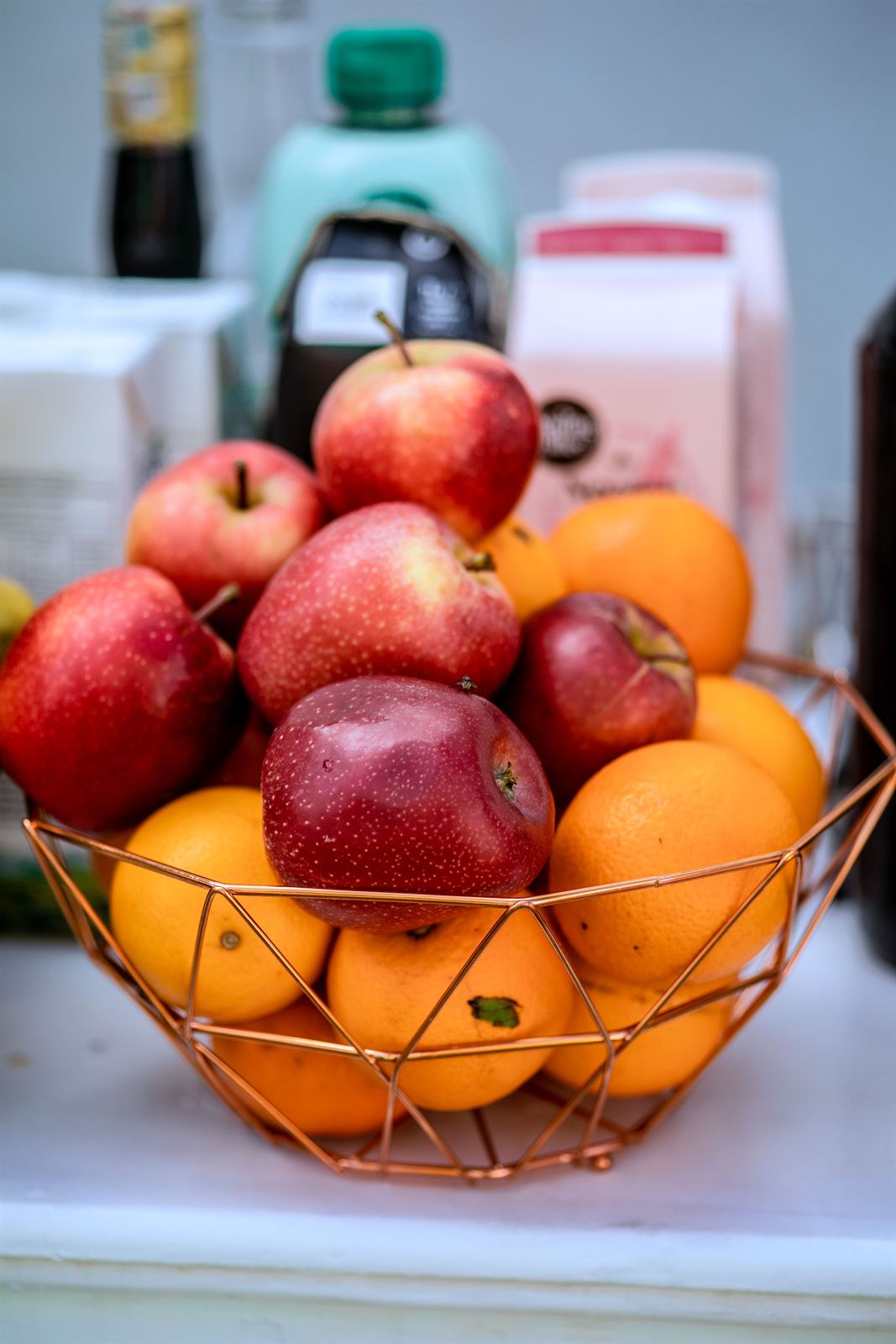 Fruits frais servis à la cantine